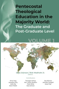 Cover of Pentecostal Theological Education in the Majority World, Volume 1