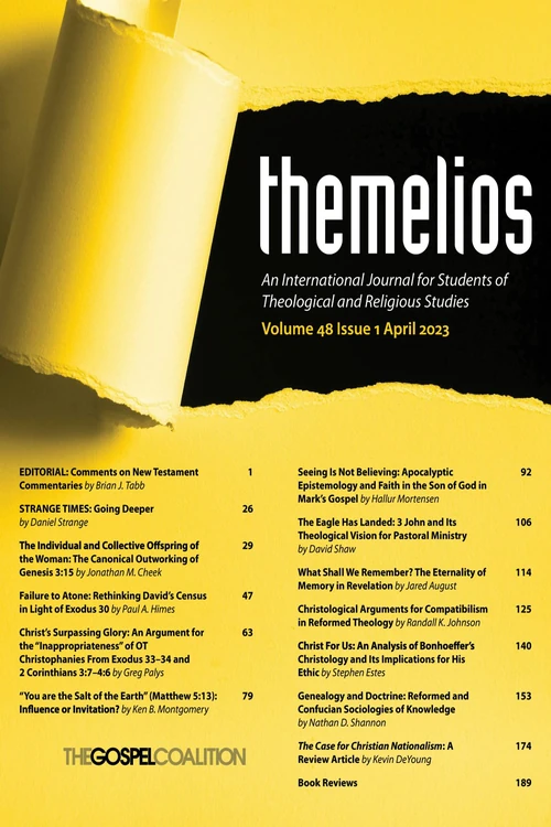 Cover of Themelios, Volume 48, Issue 1