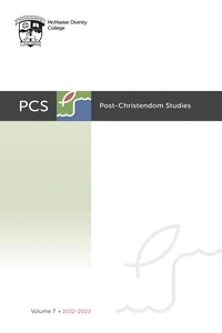 Cover of Post-Christendom Studies: Volume 7