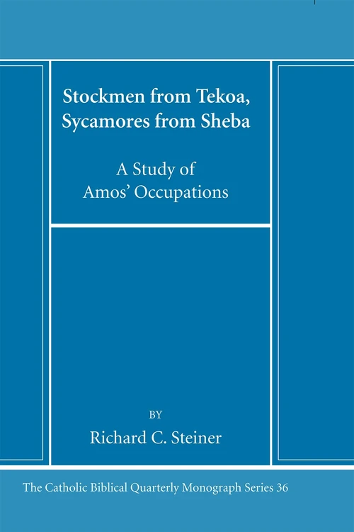 Cover of Stockmen from Tekoa, Sycamores from Sheba
