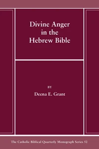 Cover of Divine Anger in the Hebrew Bible