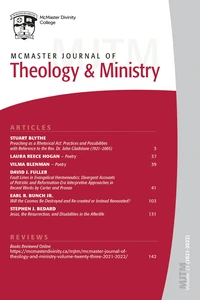 Cover of McMaster Journal of Theology and Ministry: Volume 23, 2021–2022