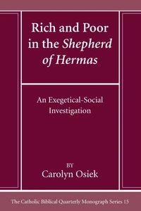 Cover of Rich and Poor in the Shepherd of Hermas