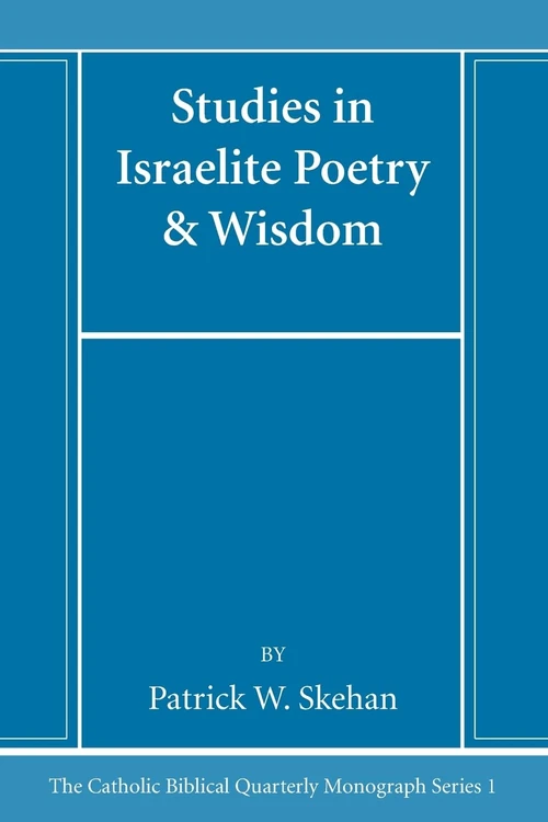 Cover of Studies in Israelite Poetry & Wisdom