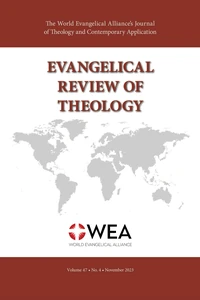 Cover of Evangelical Review of Theology, Volume 47, Number 4