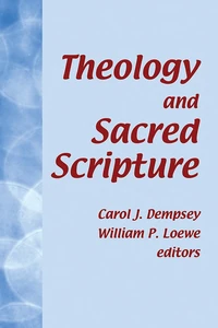 Cover of Theology and Sacred Scripture