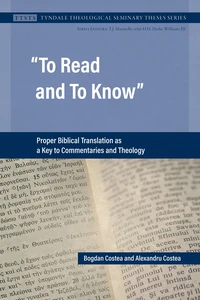 Cover of To Read and To Know