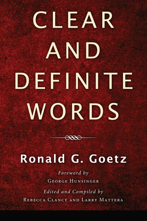 Cover of Clear and Definite Words
