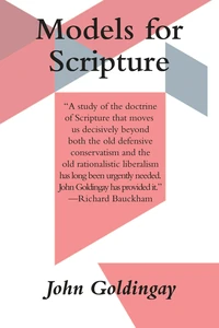 Cover of Models for Scripture