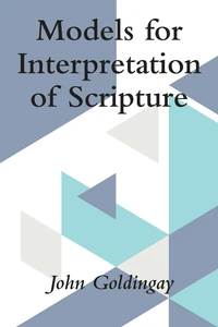 Cover of Models for Interpretation of Scripture