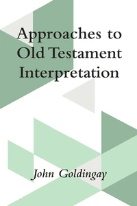 Cover of Approaches to Old Testament Interpretation