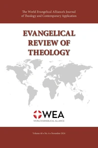 Cover of Evangelical Review of Theology, Volume 48, Number 4