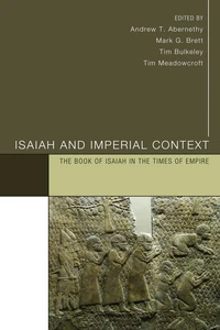 Cover of Isaiah and Imperial Context