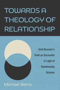 Cover of Towards a Theology of Relationship