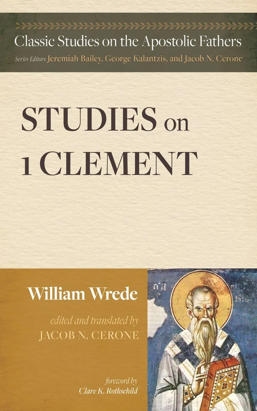 Cover of Studies on First Clement