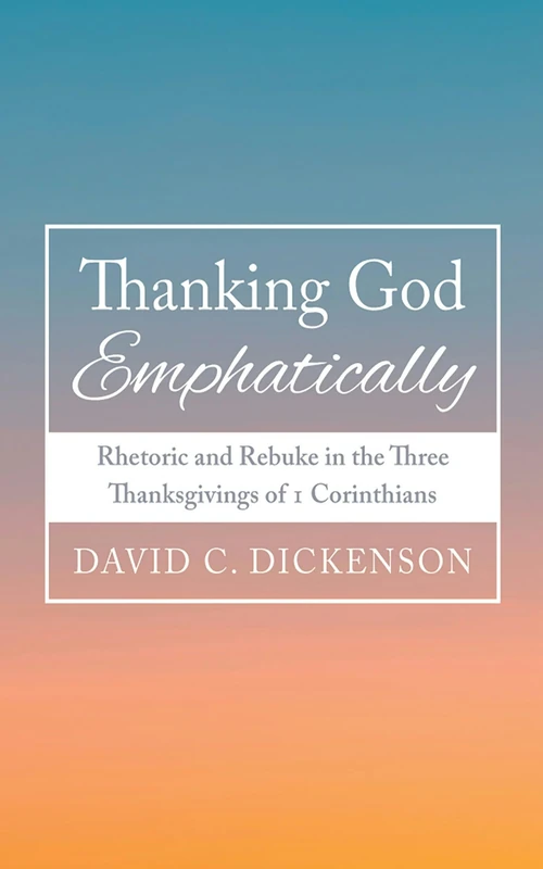 Cover of Thanking God Emphatically