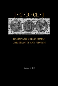 Cover of Journal of Greco-Roman Christianity and Judaism, Volume 15