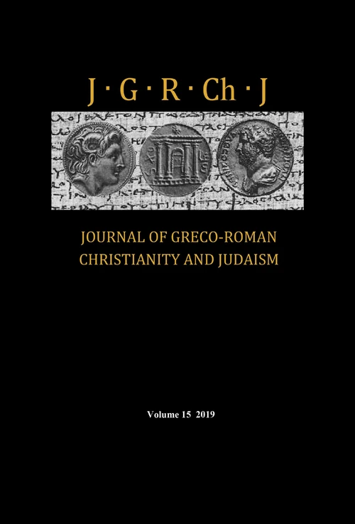 Cover of Journal of Greco-Roman Christianity and Judaism, Volume 15
