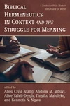 Cover of Biblical Hermeneutics in Context and the Struggle for Meaning