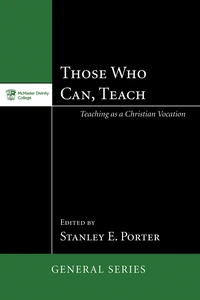 Cover of Those Who Can, Teach