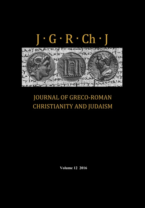 Cover of Journal of Greco-Roman Christianity and Judaism, Volume 12