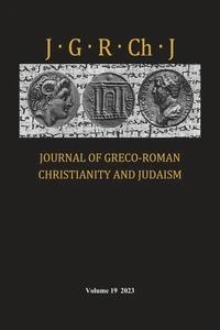 Cover of Journal of Greco-Roman Christianity and Judaism, Volume 19