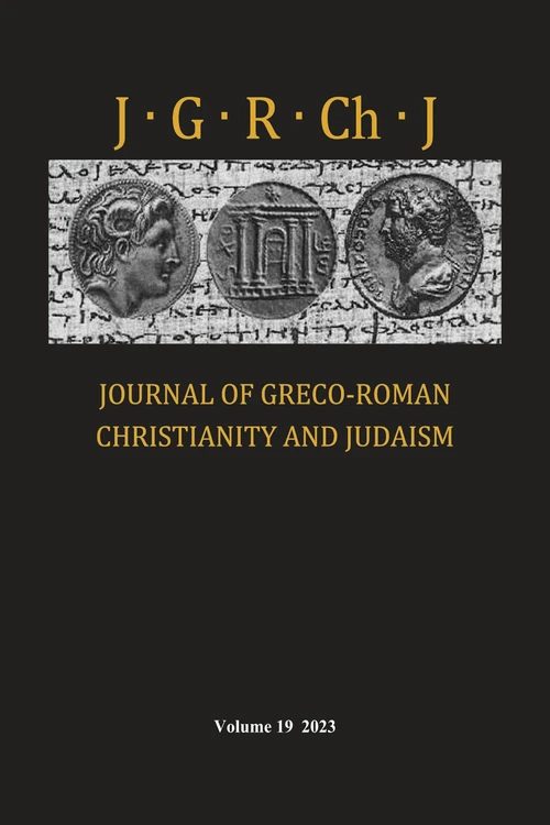 Cover of Journal of Greco-Roman Christianity and Judaism, Volume 19