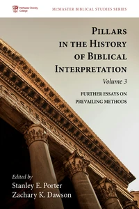 Cover of Pillars in the History of Biblical Interpretation, Volume 3