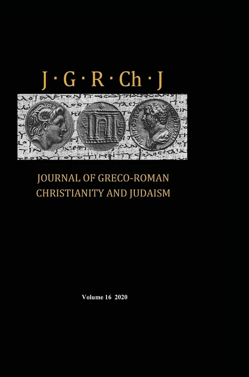 Cover of Journal of Greco-Roman Christianity and Judaism, Volume 16