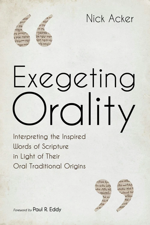 Cover of Exegeting Orality