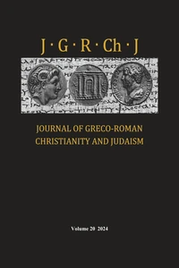 Cover of Journal of Greco-Roman Christianity and Judaism, Volume 20