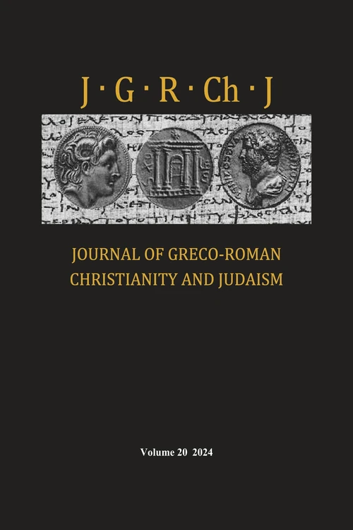 Cover of Journal of Greco-Roman Christianity and Judaism, Volume 20
