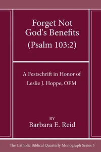Cover of Forget Not God's Benefits (Psalm 103:2)