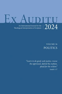 Cover of Ex Auditu - Volume 36