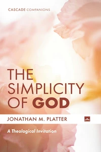 Cover of The Simplicity of God