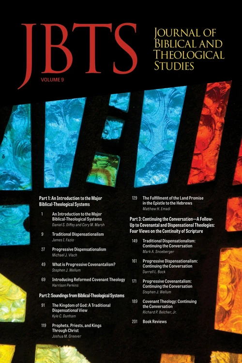Cover of Journal of Biblical and Theological Studies, Issue 9