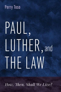 Cover of Paul, Luther, and the Law