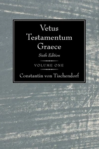 Cover of Vetus Testamentum Graece