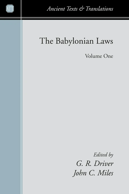 Cover of The Babylonian Laws