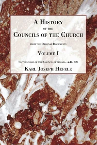 Cover of A History of the Councils of the Church
