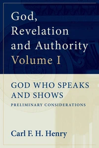 Cover of God, Revelation and Authority