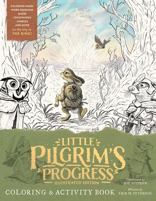 Cover of Little Pilgrim's Progress Illustrated Edition Coloring and Activity Book