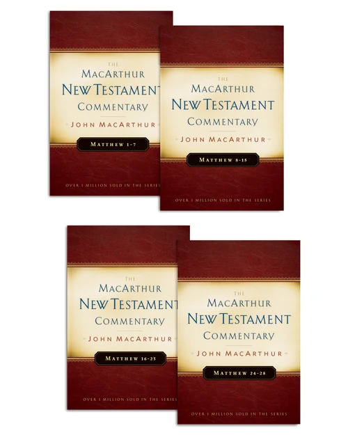 Cover of Matthew 1-28 MacArthur New Testament Commentary Four Volume Set