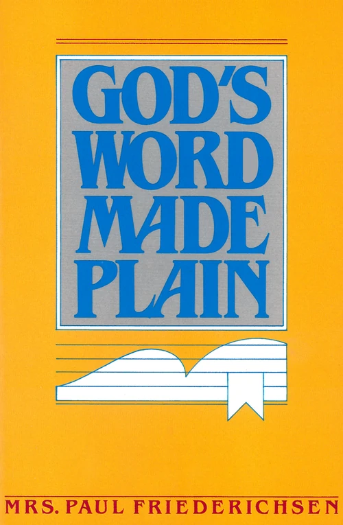 Cover of God's Word Made Plain