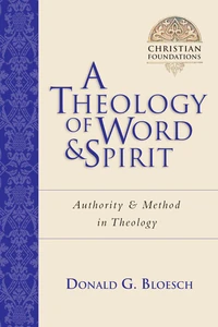Cover of A Theology of Word and Spirit
