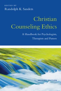 Cover of Christian Counseling Ethics