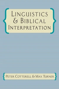 Cover of Linguistics & Biblical Interpretation