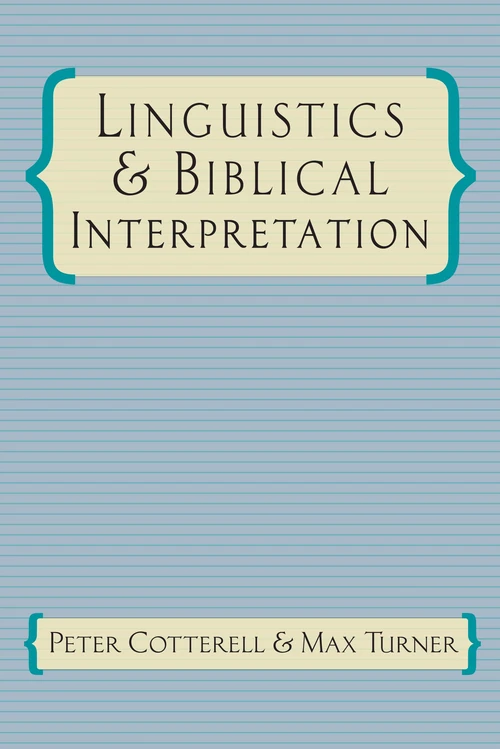 Cover of Linguistics & Biblical Interpretation