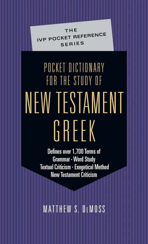 Cover of Pocket Dictionary for the Study of New Testament Greek