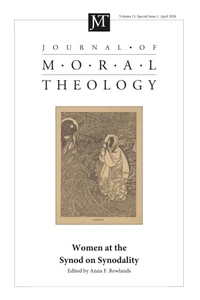 Cover of Journal of Moral Theology, Volume 15, Special Issue 1